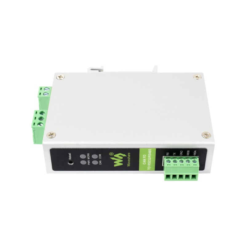 CAN FD Protocol Converter, CAN FD To RS232/RS485 Bidirectional Data Communication, Supports 5 Data Conversion Modes And CAN 2.0A/2.0B Protocols, Rail-mount Support (แท้จาก WaveShare)