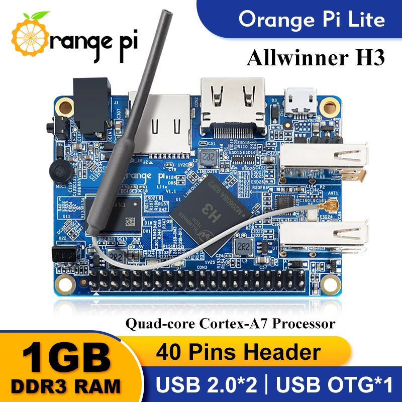 Orange Pi Lite 1GB DDR3 RAM (supports Android, Ubuntu and Debian OS) - Orange Pi