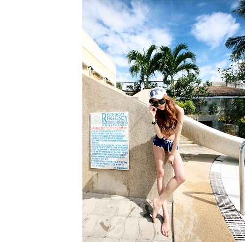 ***พร้อมส่ง***บิกินี่ชุดว่ายน้ำทูพีซ two-piece สวยเหมือนแบบค่ะ