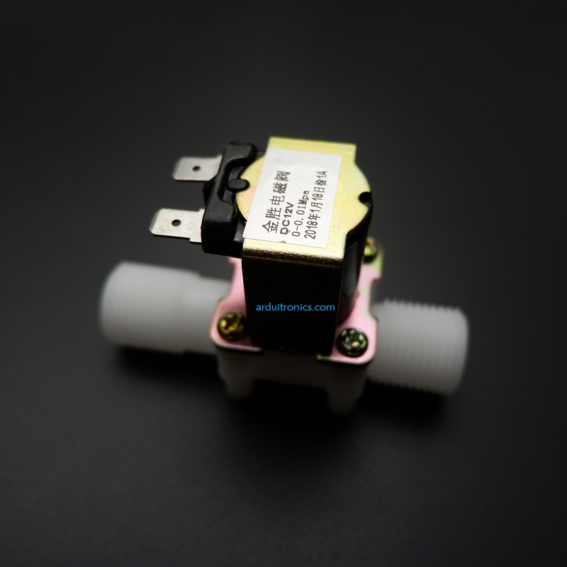 Solenoid Valve (normally closed) 12V-DC 1/2" (แรงดัน 0 - 0.05 MPa) for Water Air Flow Switch (ปกติปิด) ZE-4F180