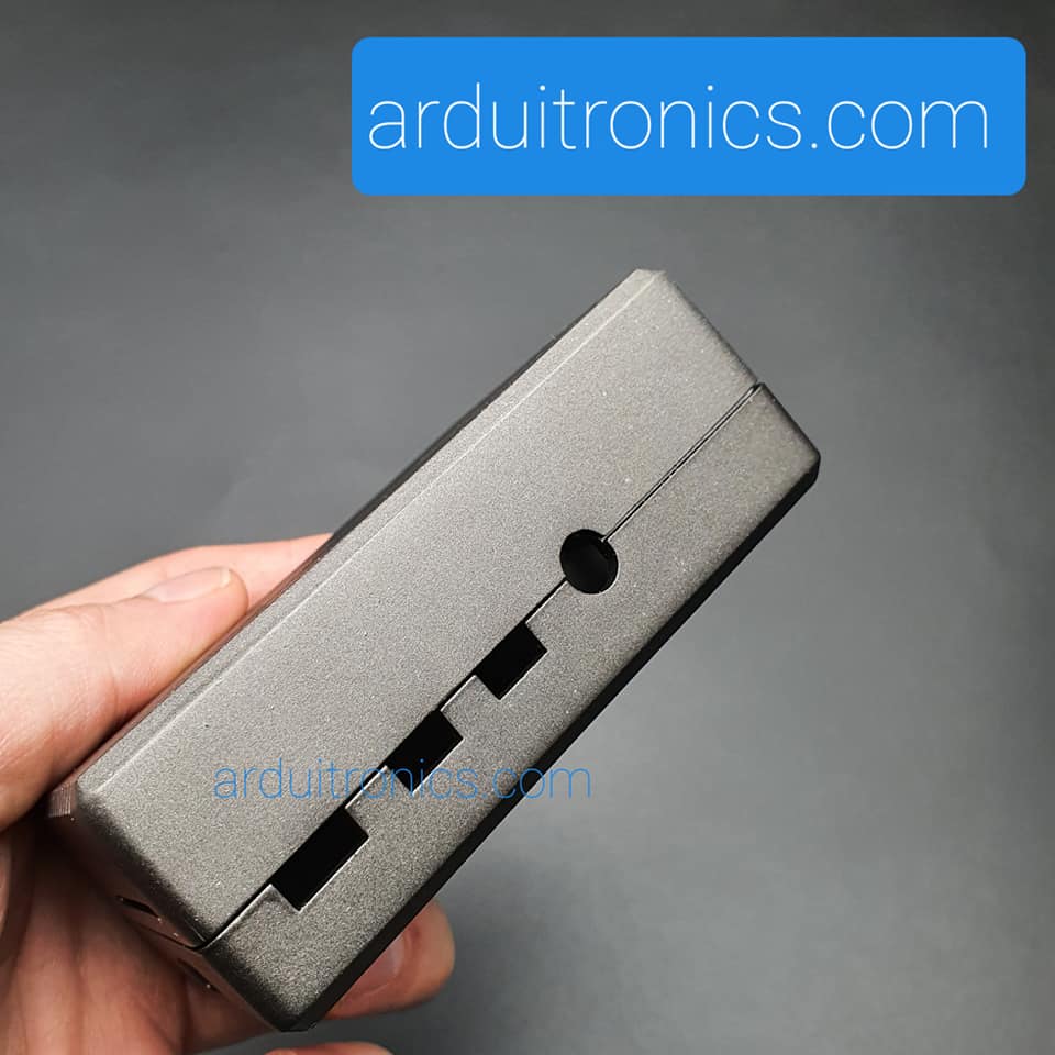 Raspberry Pi 4 B Aluminium Case (Gray) - สีเทา