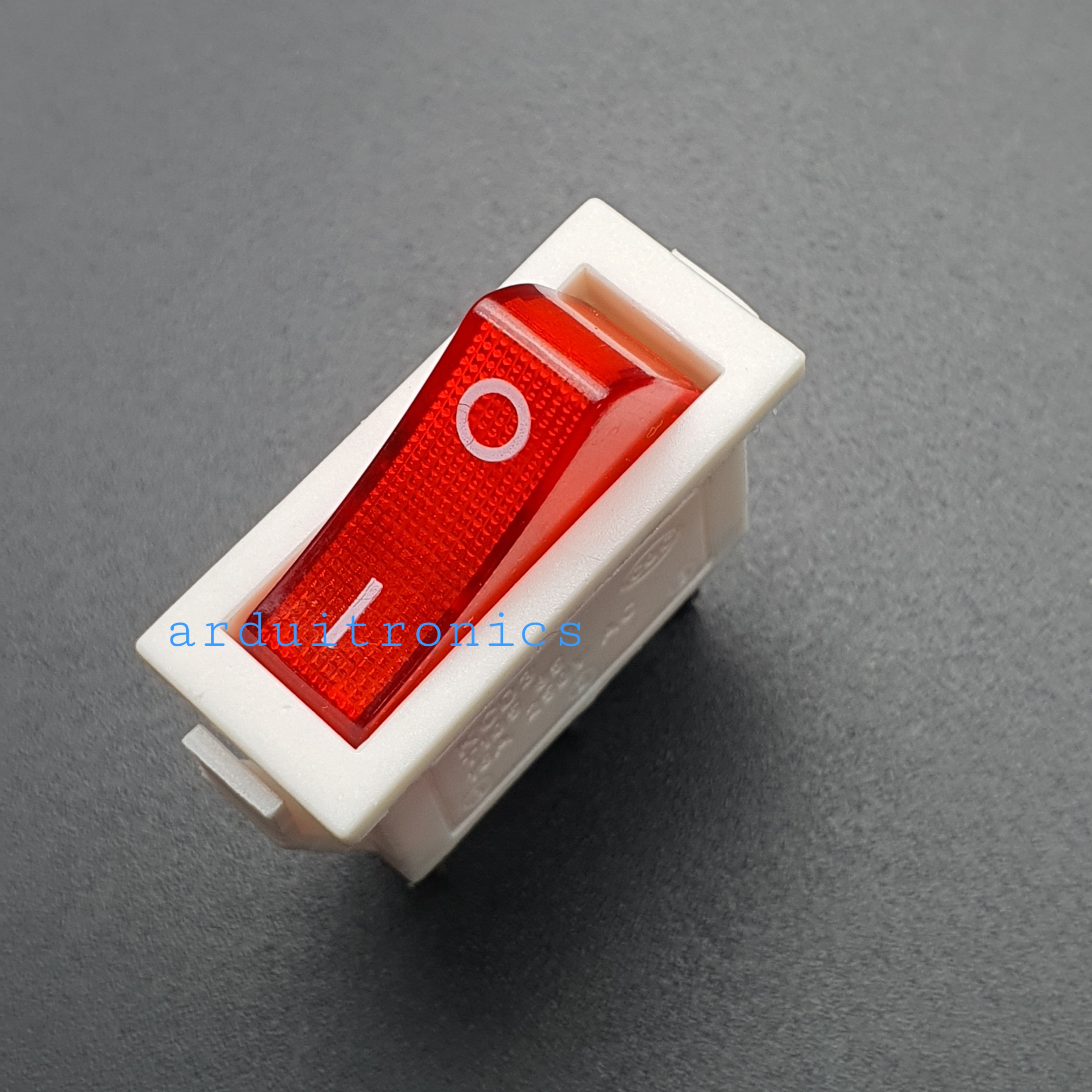 สวิตช์ไฟเปิด/ปิด KCD3-101N 15A 250VAC (3 ขา สีขาว-แดง)