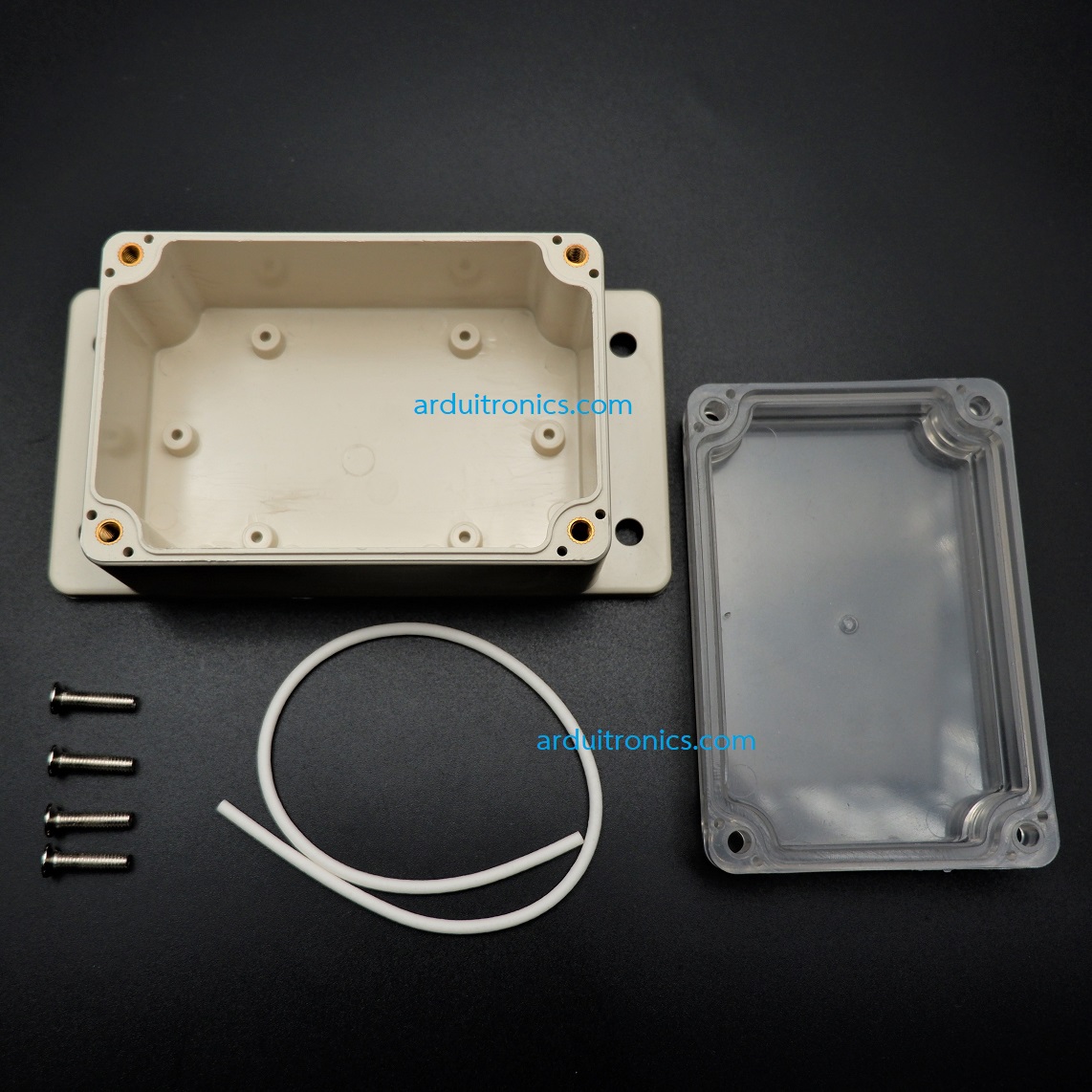 กล่องพลาสติกอเนกประสงค์กันน้ำ (ฝาใส) ขนาด 100 x 68 x 50mm