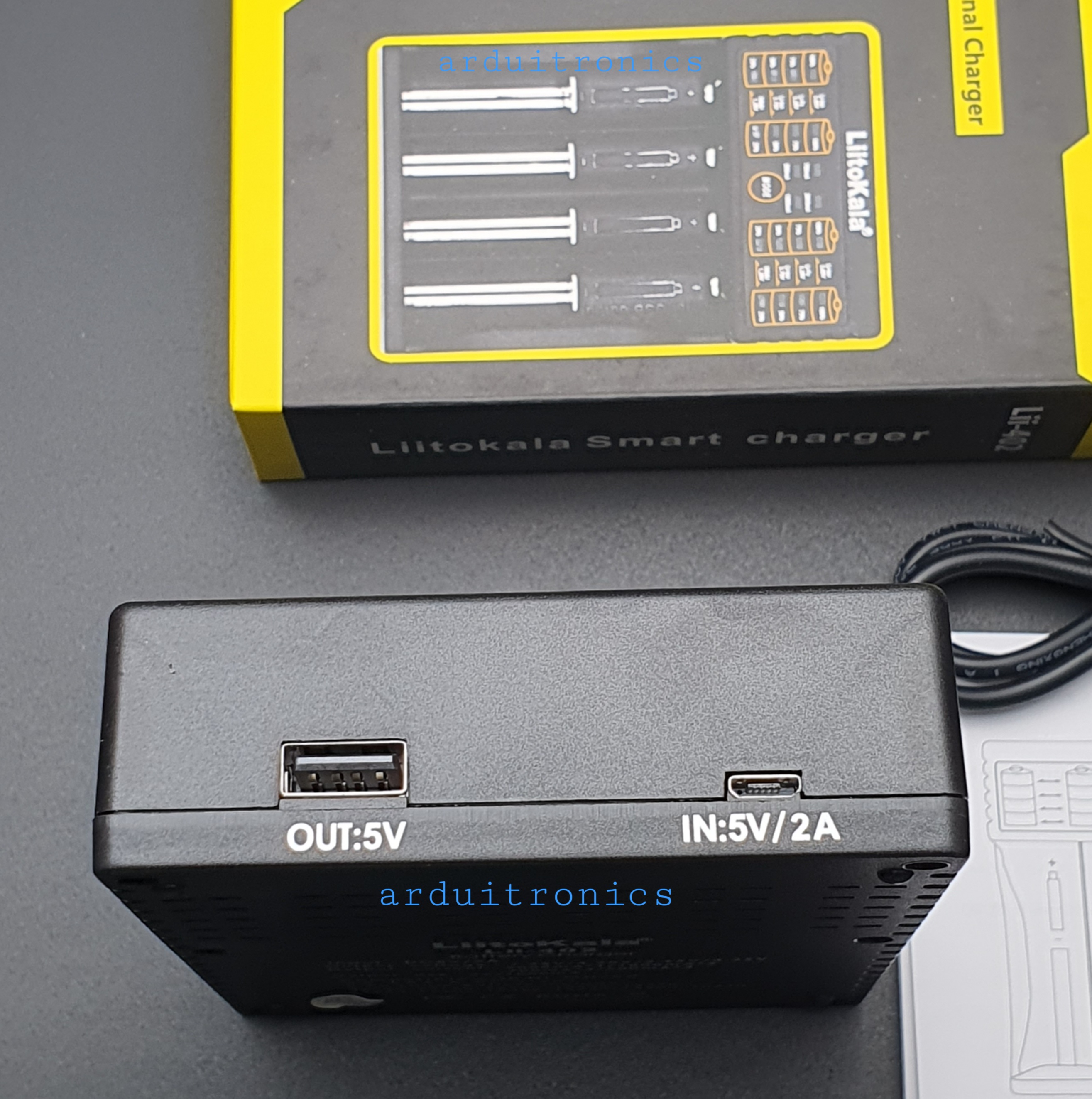 เครื่องชาร์จถ่าน Liitokala Lii402 10440 / 14500 / 18650 3.7V 4ก้อน