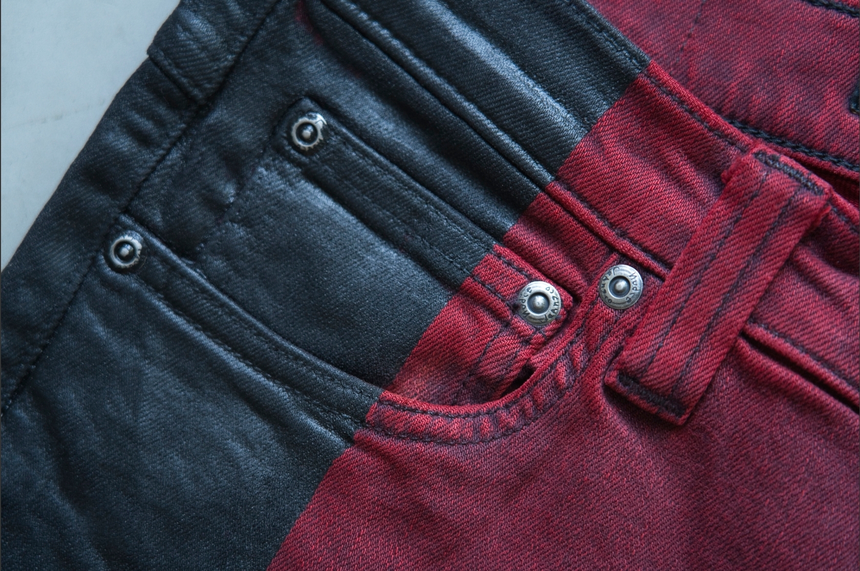 [DEFECT] High Kai Org. Black Stripe ยีนส์สกินนี่เอวสูง Nudie Jeans ของแท้ 100%