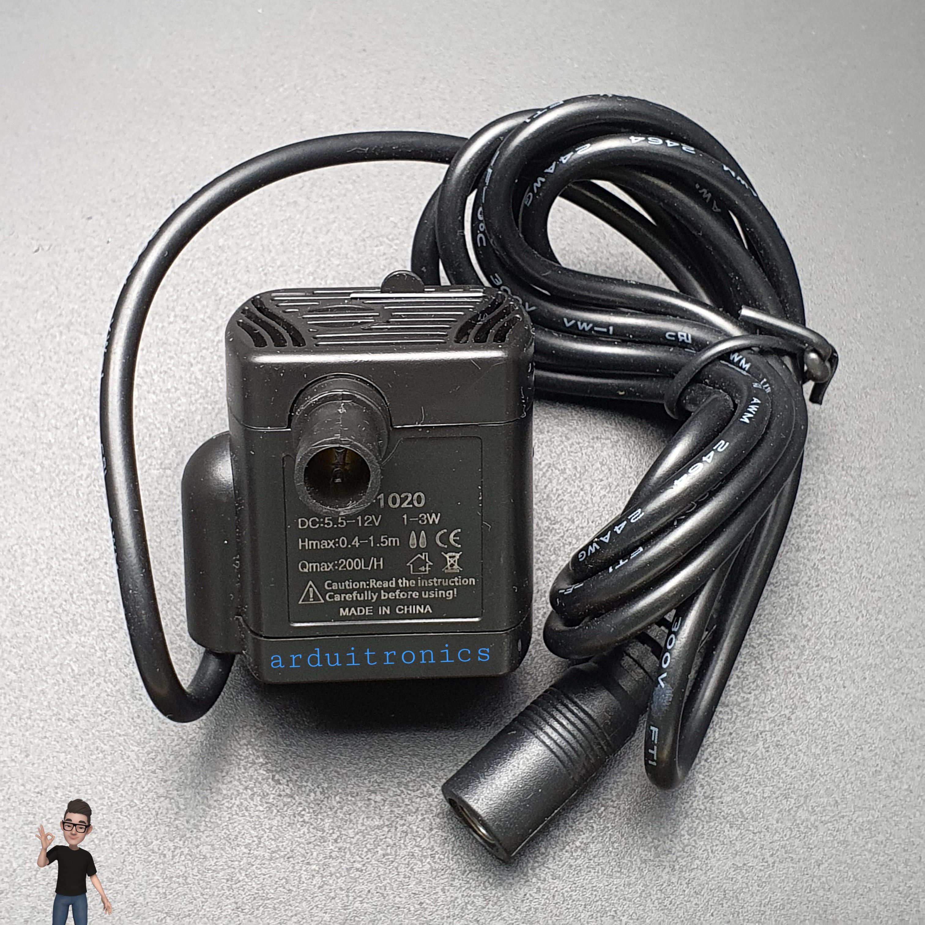 Brushless Water Pump Ultra-Quiet Jack Head (12V) ปั้มน้ำสำหรับทำตู้ปลาหรือน้ำพุ