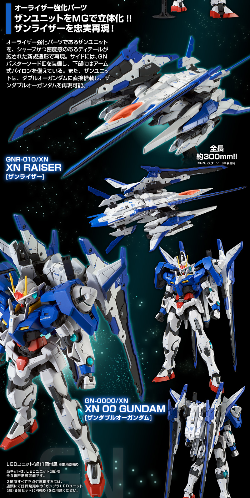 [P-Bandai] MG 1/100 GN-0000+GNR-010/XN 00 XN Raiser