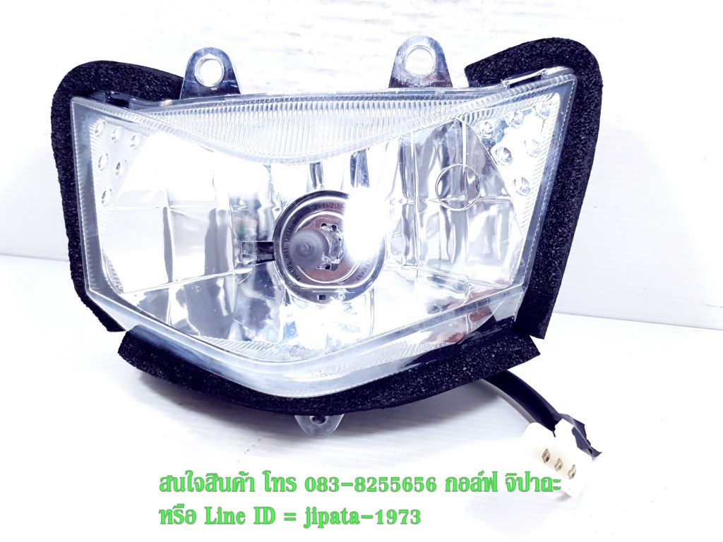 (KSR) ชุดโคมไฟหน้าพร้อมหลอดไฟและขั้วไฟหน้า Kawasaki New KSR,D Tracker 250 แท้