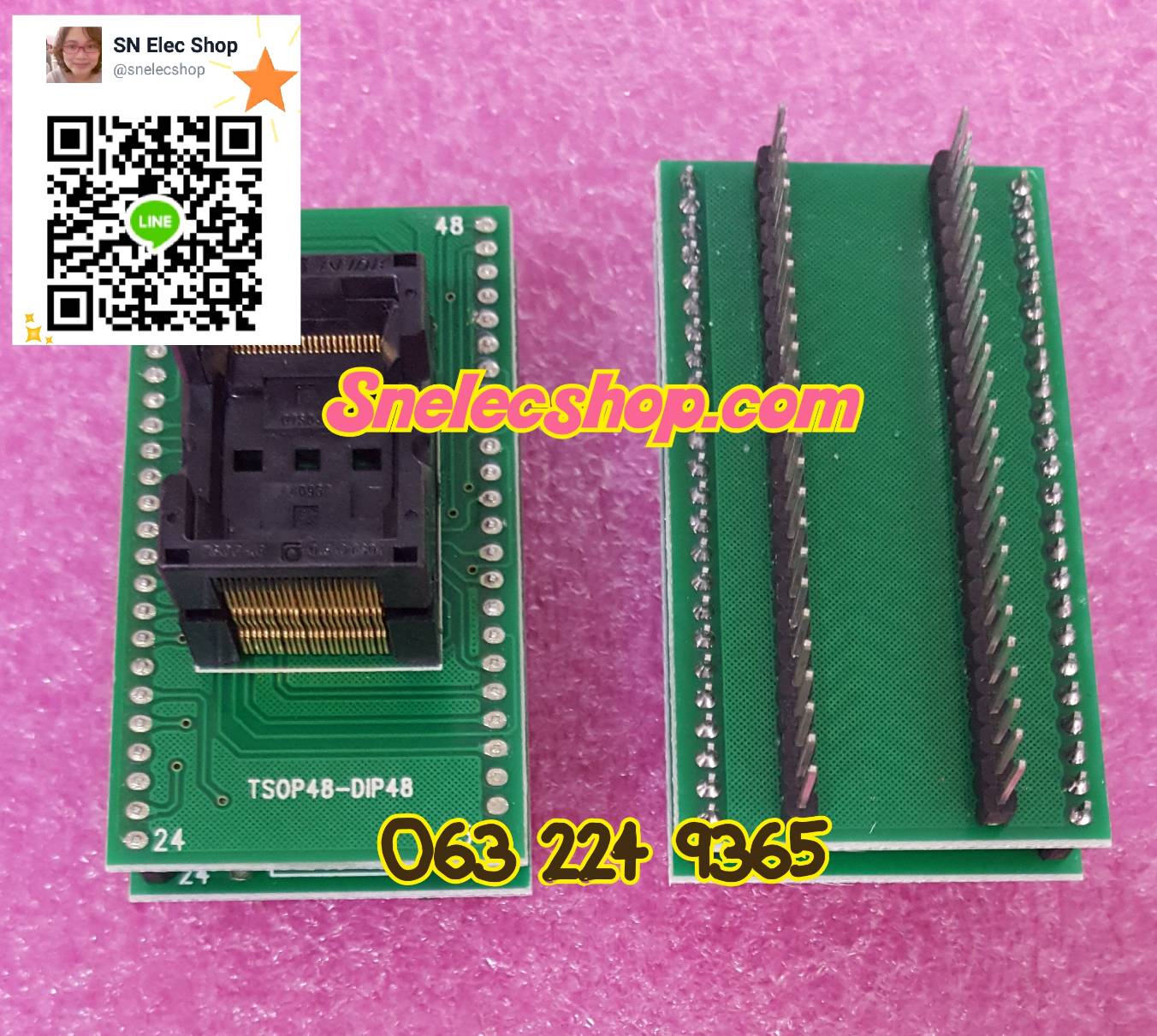 Socket Adapter : TSOP48-DIP48 สำหรับเครื่อง RT809H