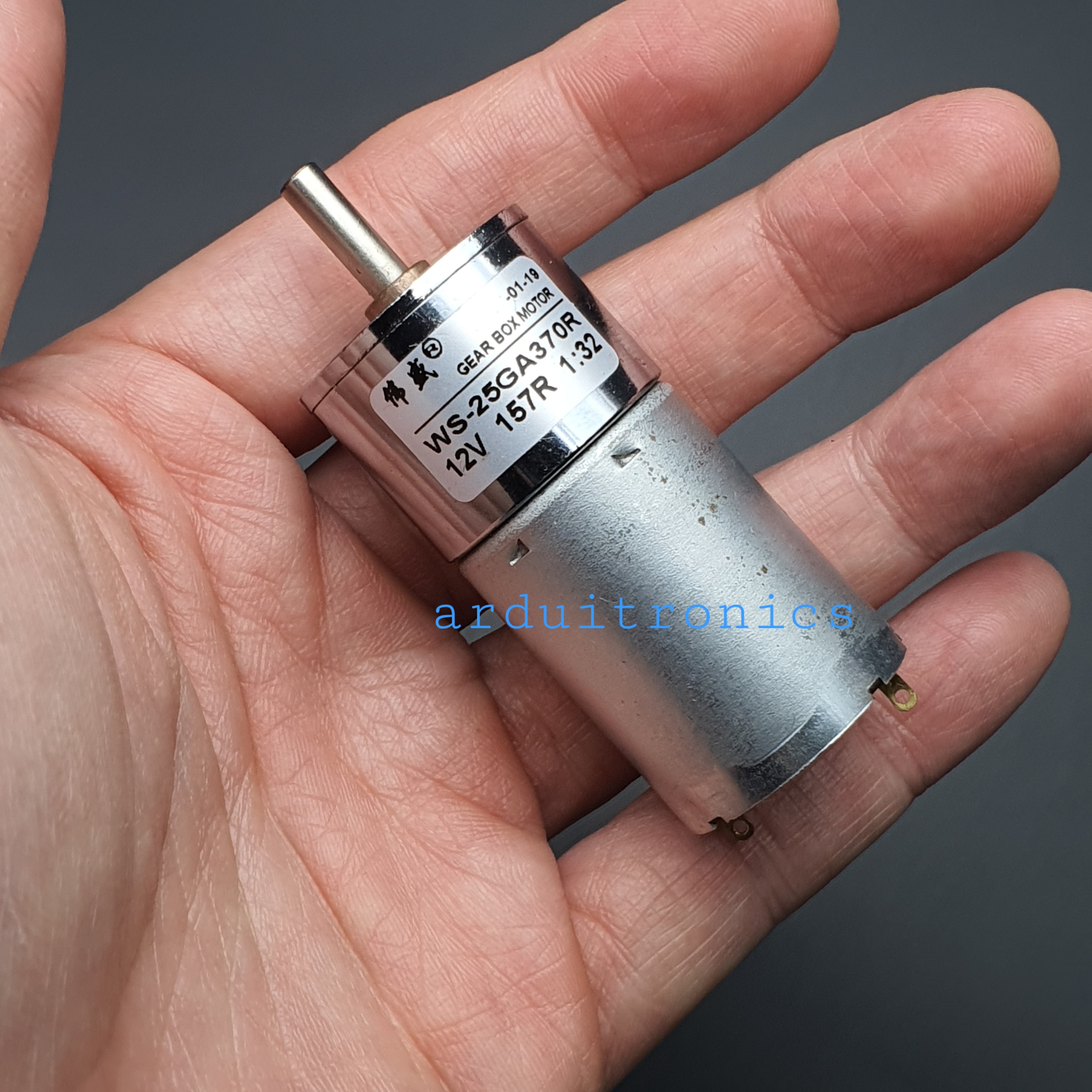 DC Motor Model 25GA370R มอเตอร์เกียร์ แกนกลาง รุ่น25 DC 12V:157RPM 25GA370R-12V-157