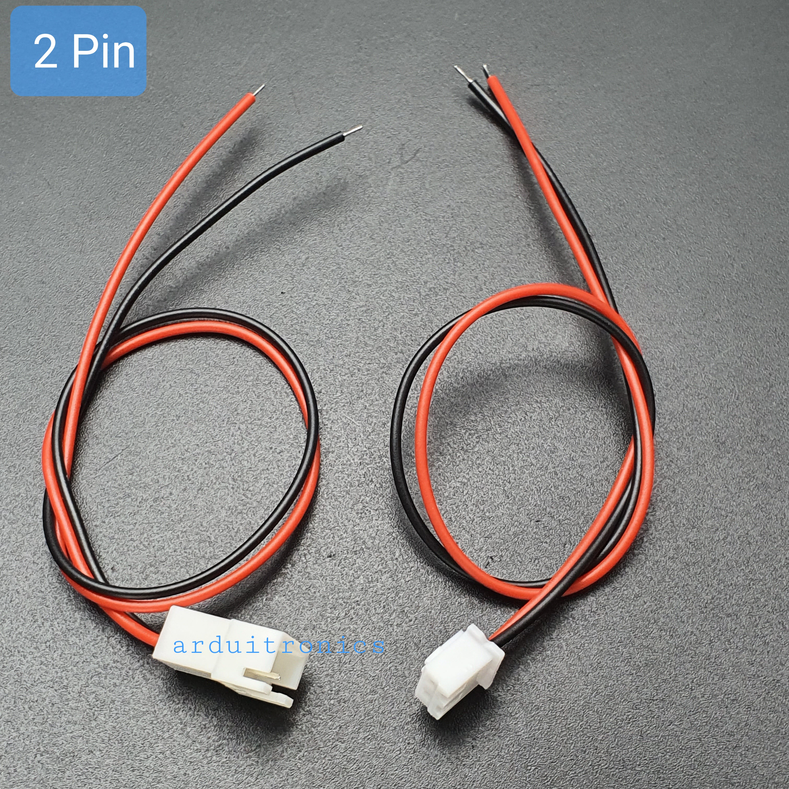 สายไฟ XH2.54mm 2-Pin Female + Male Head ยาว 20cm (2 เส้นคู่ หัวตัวผู้และหัวตัวเมีย)