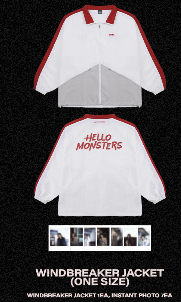 BABYMONSTER - 2025 BABYMONSTER 1st WORLD TOUR <HELLO MONSTERS> IN ASIA OFFICIAL MERCH -Windbreaker Jacket