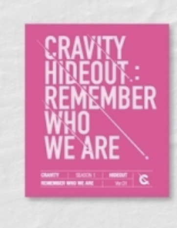 CRAVITY - Album SEASON1. [HIDEOUT: REMEMBER WHO WE ARE] หน้าปก ver 1 (สีชมพู)