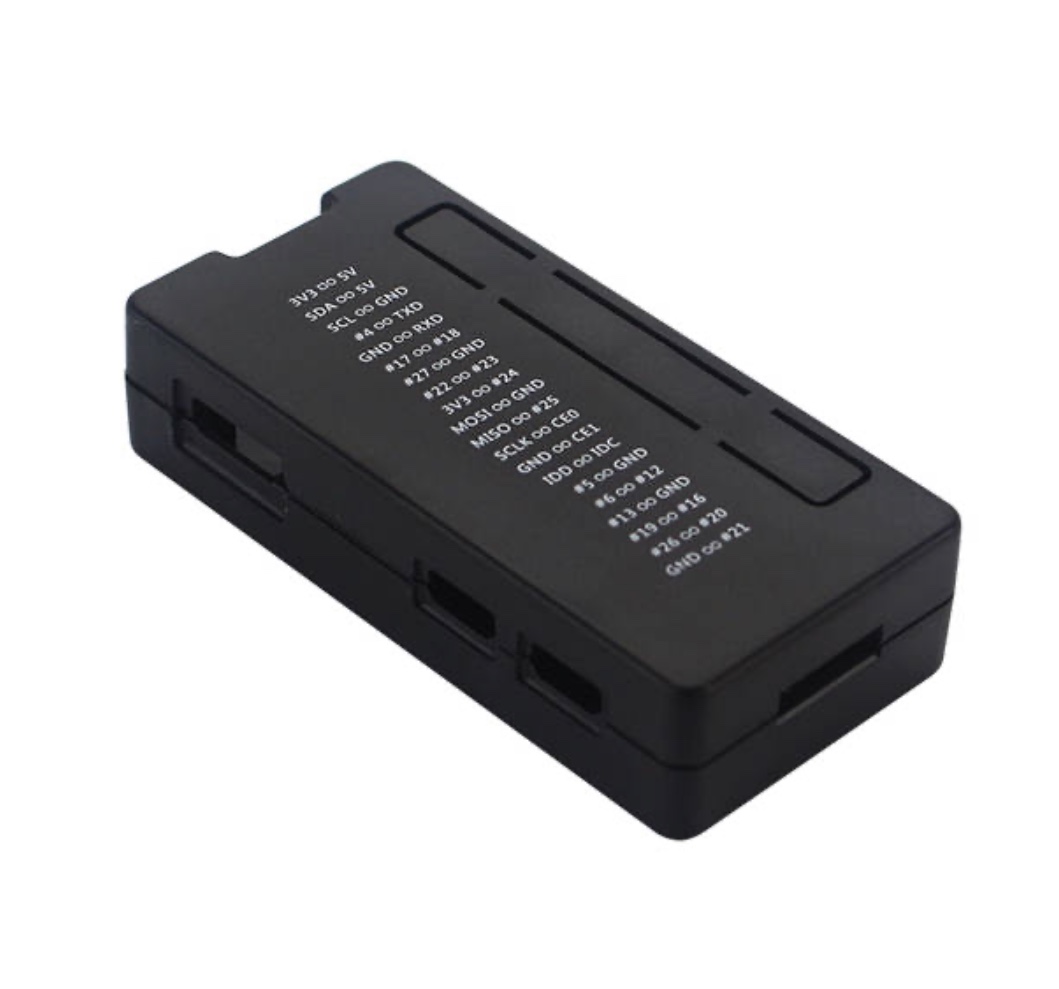 Raspberry Pi Zero W Enclosure With GPIO Reference Black Color