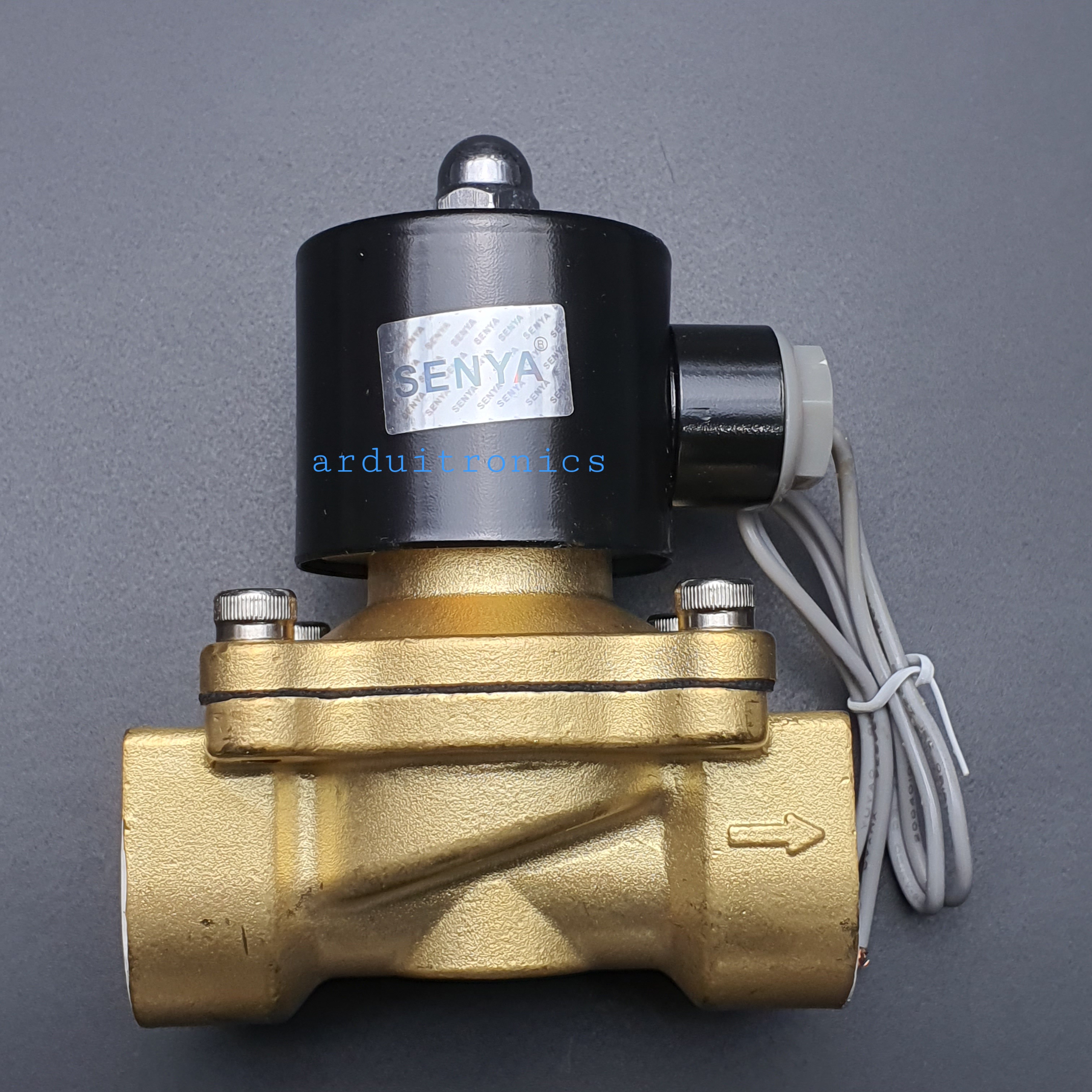 โซลินอยวาล์ว ทองเหลือง (Solenoid Valve Normally Closed) 8 หุน (1") 24VDC - ยี่ห้อ Senya 2W-250-25