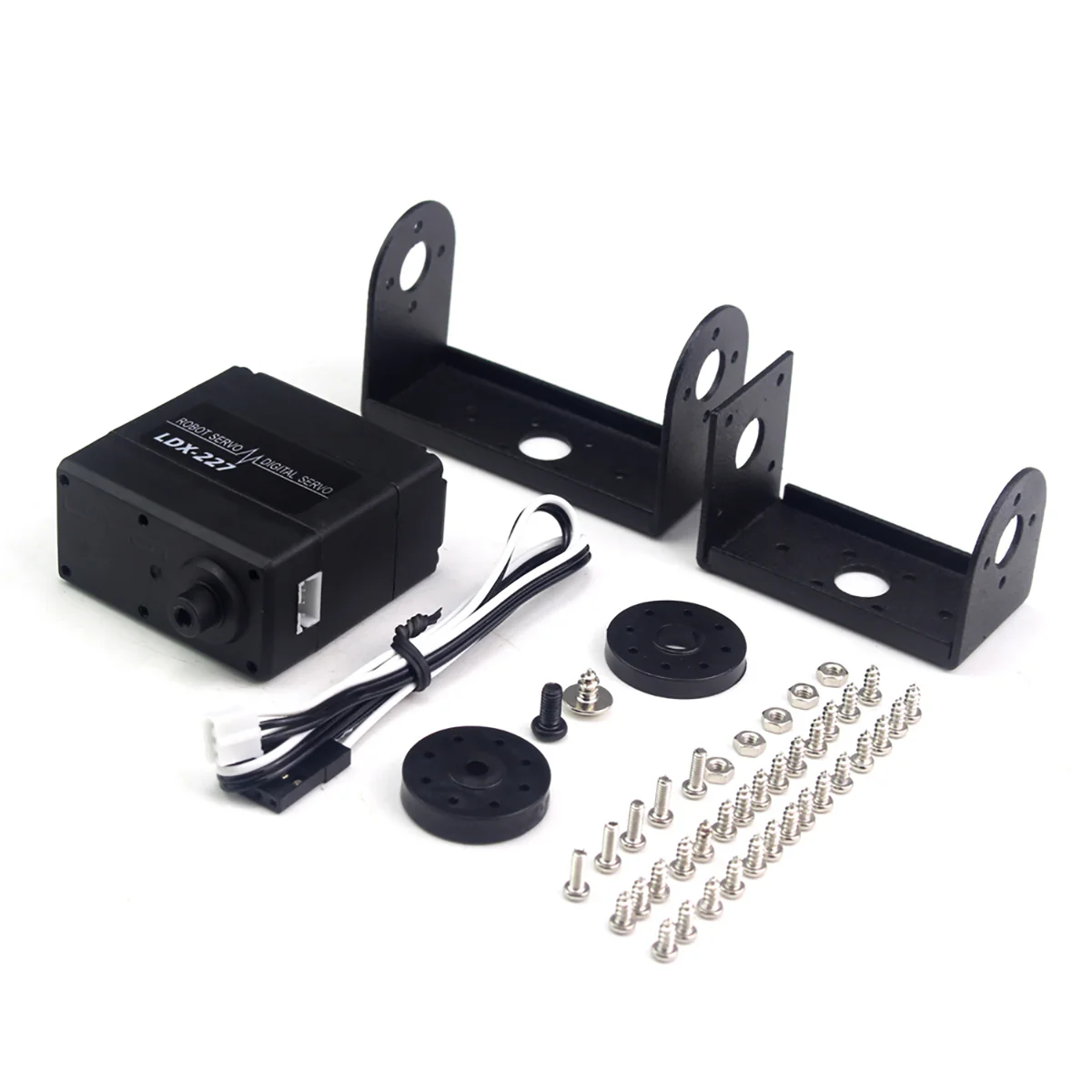 Hiwonder LDX-227 Full Metal Gear Digital Servo with Dual Ball Bearing for Robot(Control Angle 270) - with Bracket