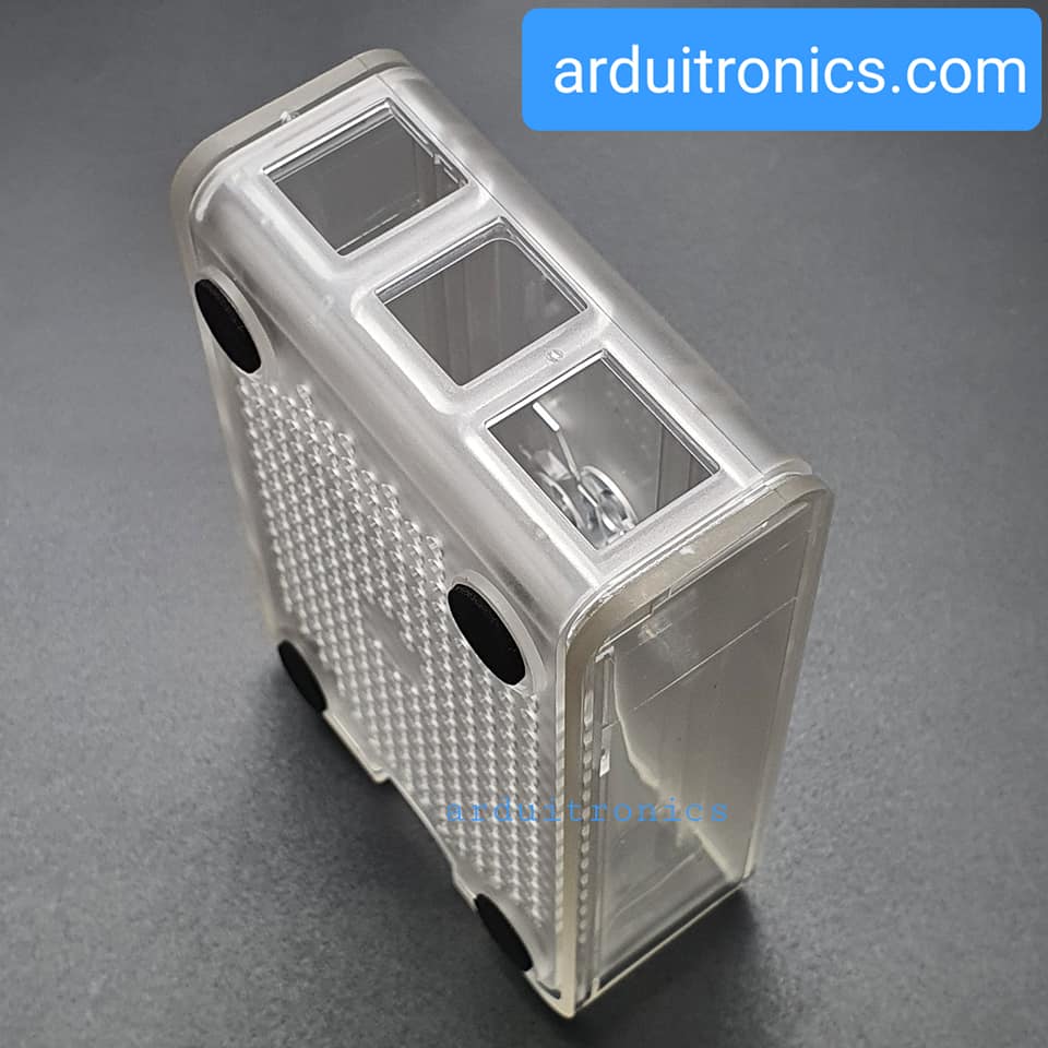 Official Case for Raspberry Pi 4ฺB Transparent - แบบฝาเลื่อน (สีใส)