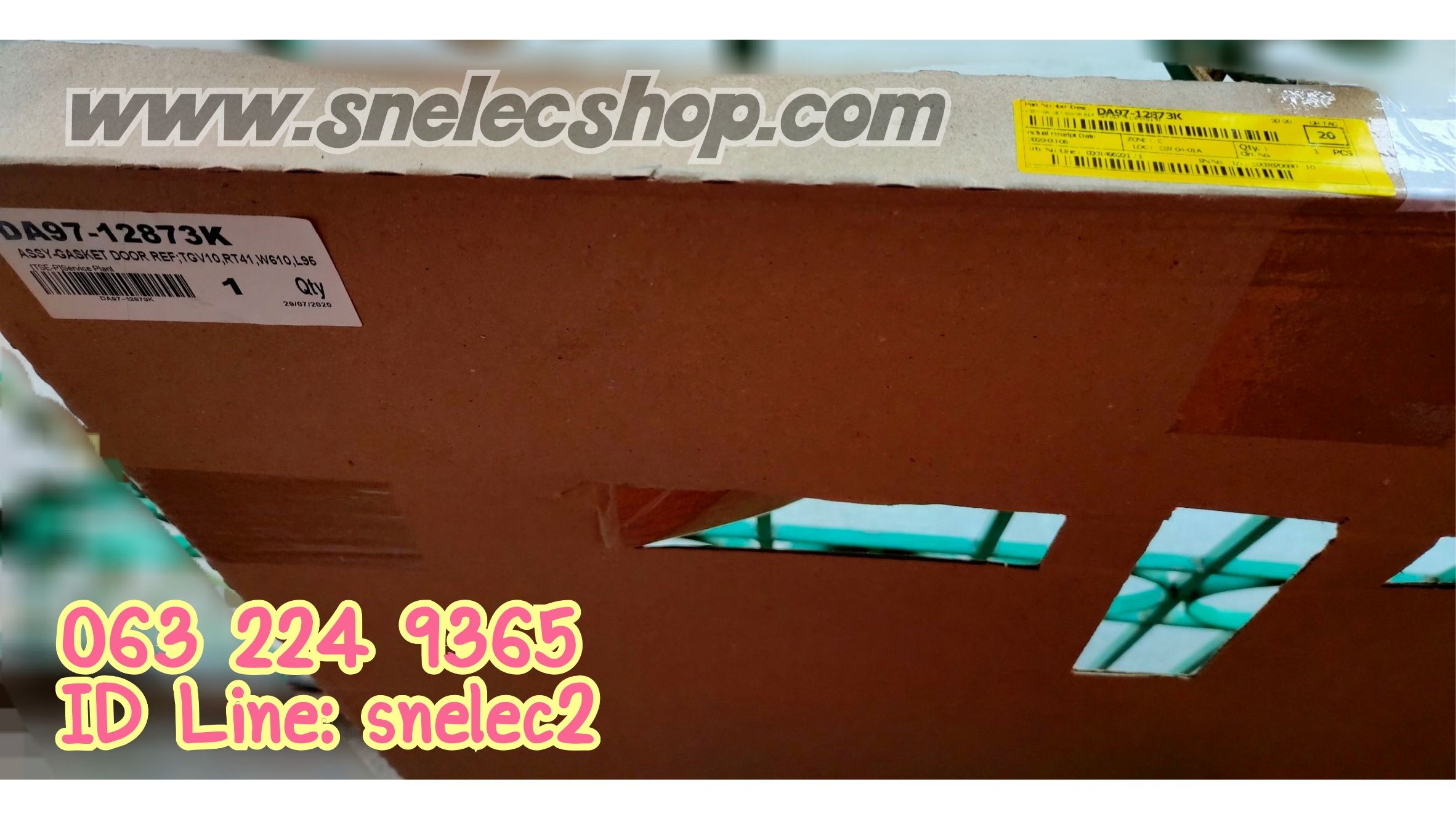 อะไหล่ตู้เย็น SAMSUNG ขอบยางประตู(ล่าง) พาร์ท DA97-12873K ของแท้ ไม่ใช่งานสั่งตัด