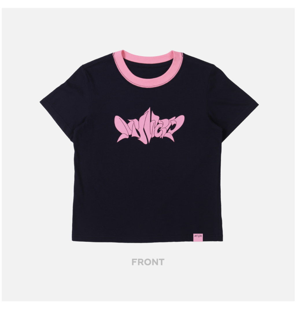 aespa - aespa The 3rd mini Album - 'MY WORLD' OFFICIAL MD - ของะสะสม -T-SHIRT ระบุชื่อการ์ดที่ต้องการ