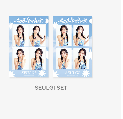 Red Velvet -2025 SM SEASON'S GREETINGS MD -4Cut Photo set - Seulgi