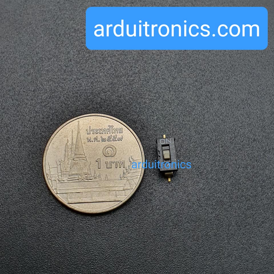 SMD DIP Switch 2.54mm Black SMD สวิตช์ 1P