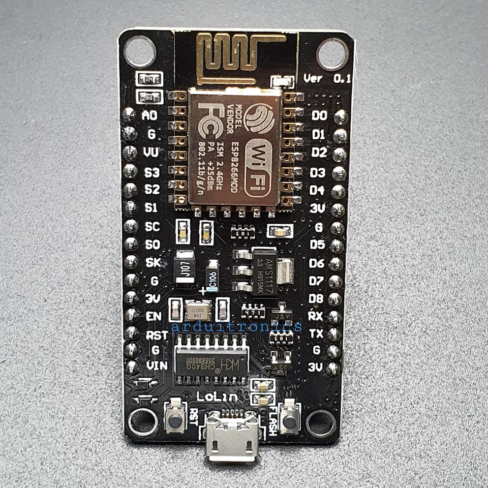 NodeMCU ESP8266 CH340 (Version 3) Lua ESP-12E - Micro USB