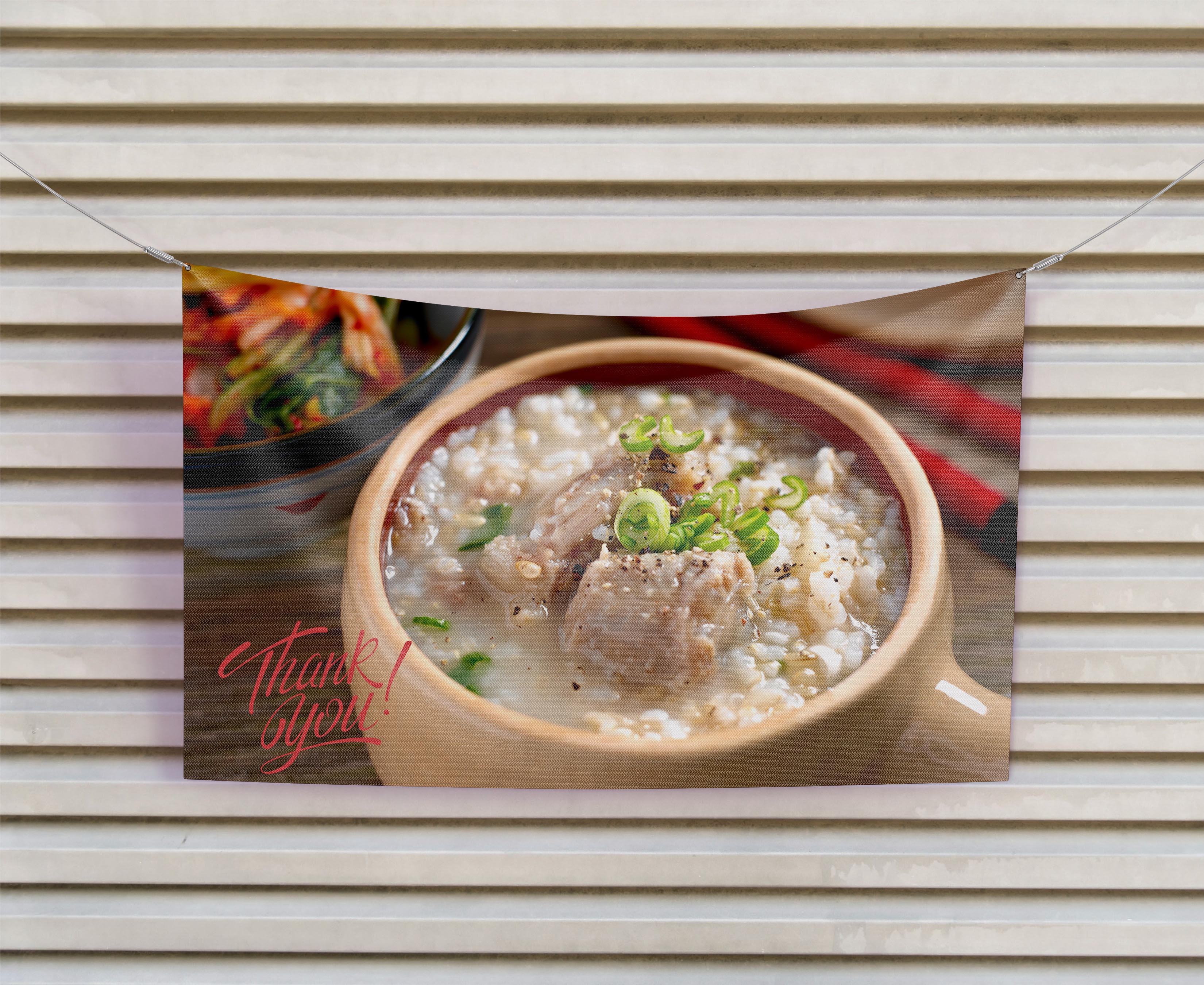 ป้ายผ้า โจ๊ก (มีของแถม) ผ้าพิมพ์ลาย ทนแดด ทนฝน แบรนด์ไทย รับประกัน