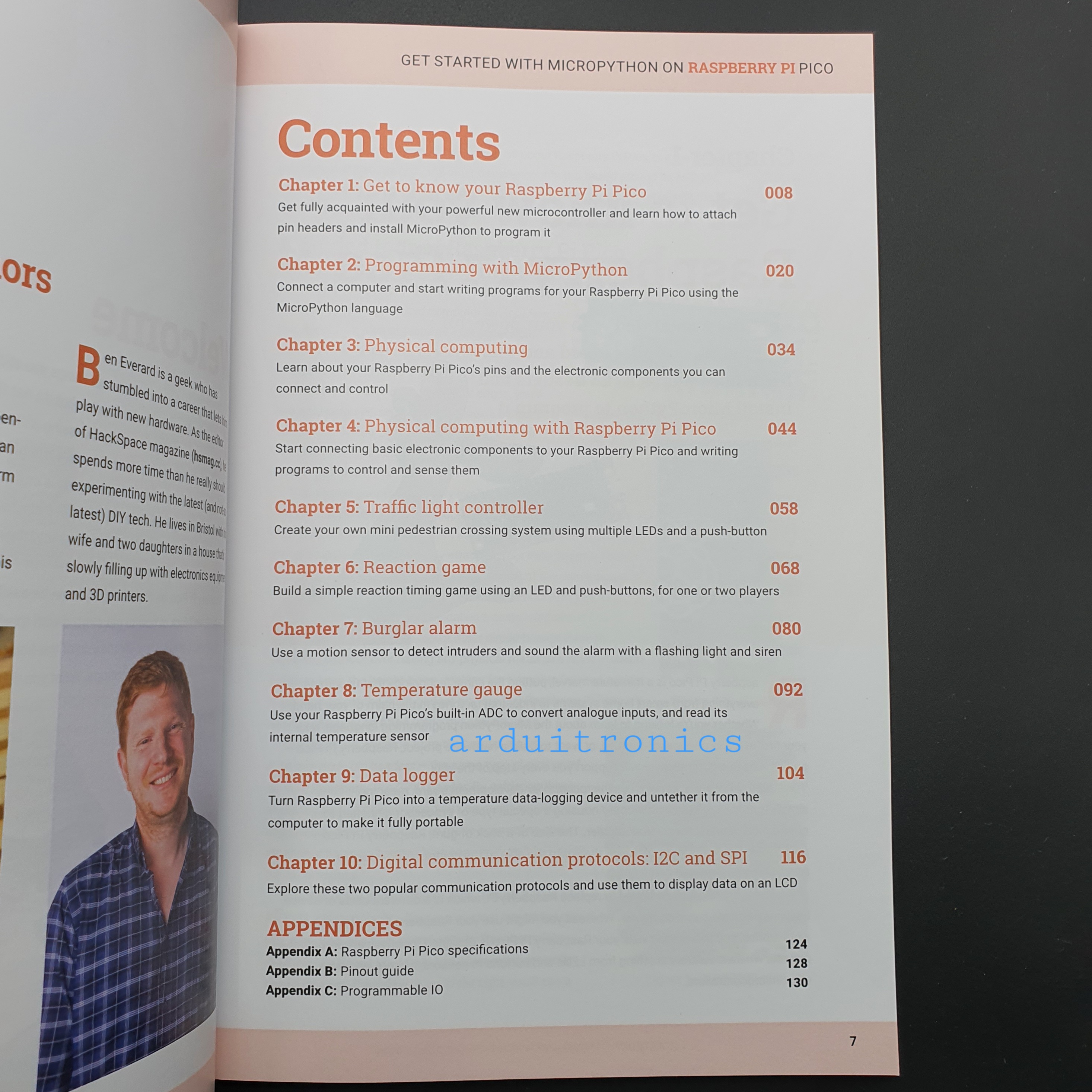 หนังสือ Get Started with MicroPython on Raspberry Pi Pico (137 หน้า)