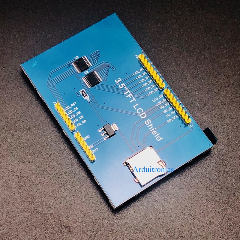 LCD 3.5" TFT module 320X480 for Arduino Uno โมดูลจอแสดงผลแบบสีขนาด 3.5 นิ้ว 320x480 Driver ILI9486