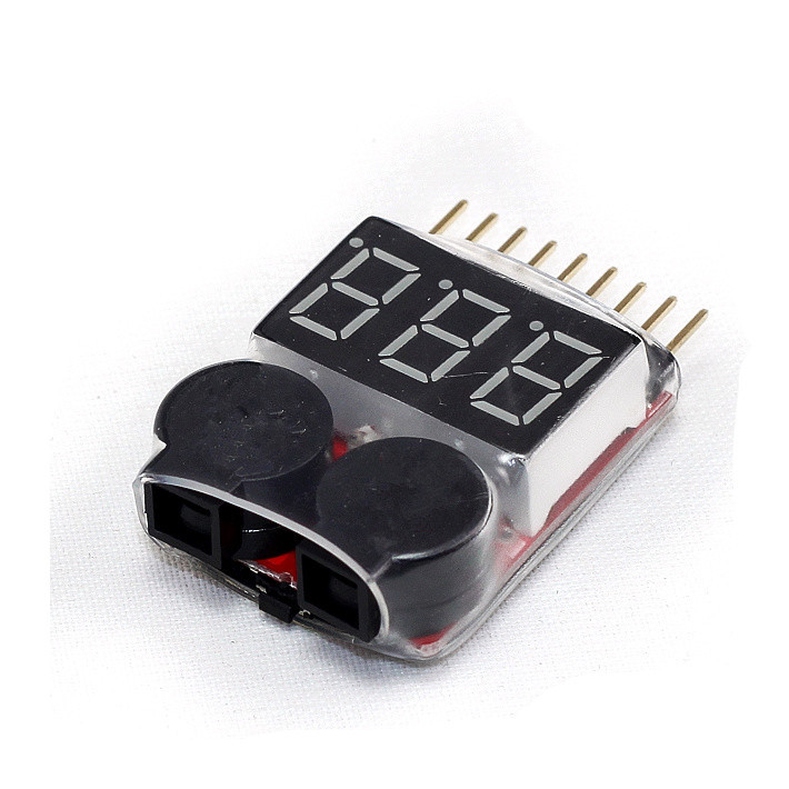 Lithium (Lipo) Battery Monitor + Buzzer Alarm วัดไฟ เตือนแบต