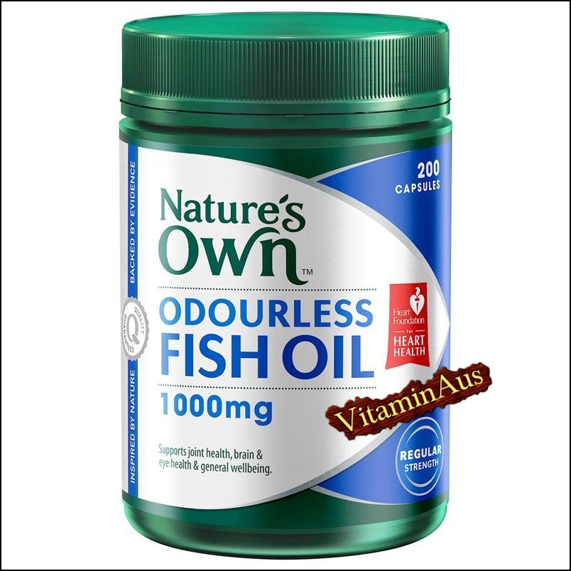 Odourless Fish Oil 1000mg 200 Capsules