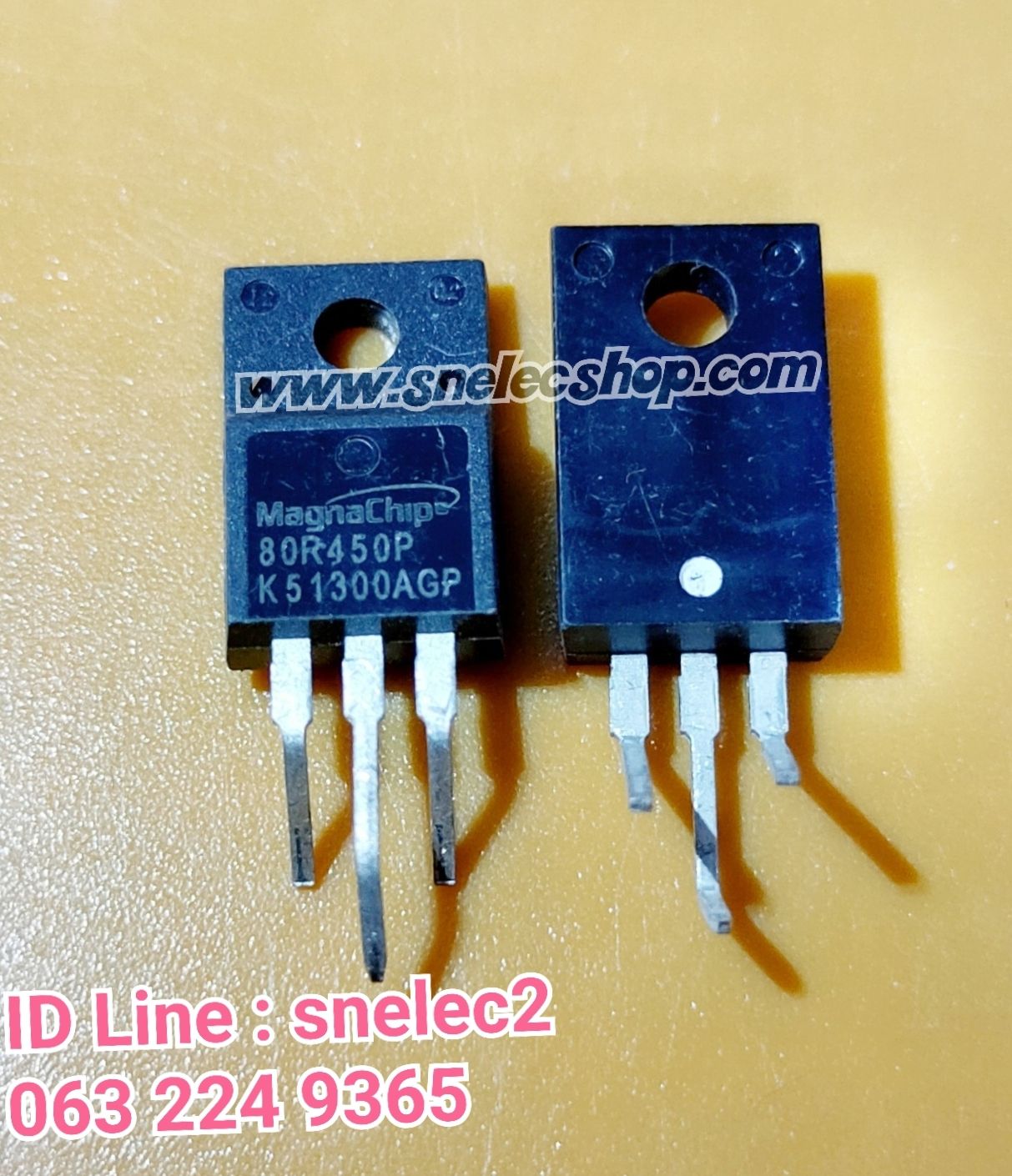 N-Channel MOSFET เบอร์ MMF80R450P , 80R450P 800V 11A 0.45Ω ตัวถัง TO-220F