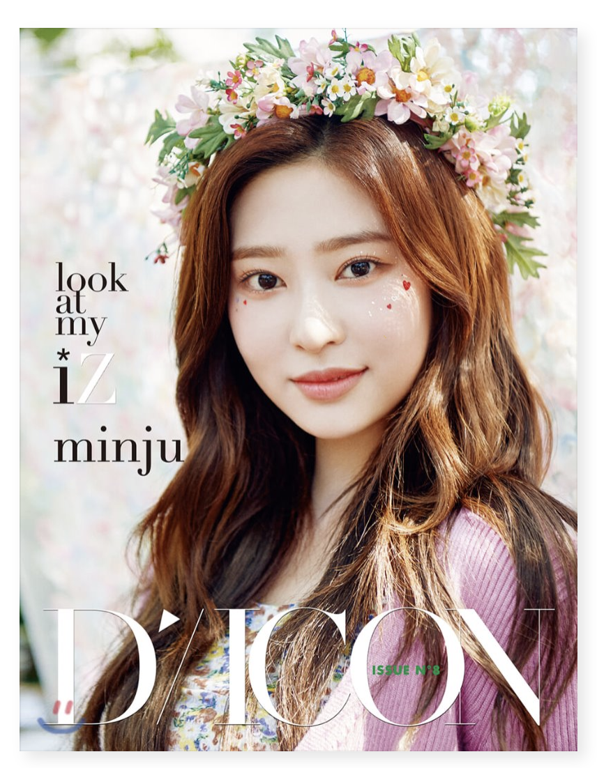 izone / IZ*ONE - D-icon : Vol.8 IZ*ONE - IZ*ONE look at my iZ หน้าปก KIM MIN JU