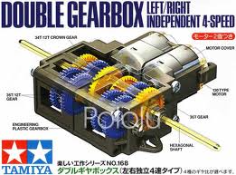 ชุดเฟืองขับมอเตอร์ Tamiya Double Gearbox (Left/Right Independent)