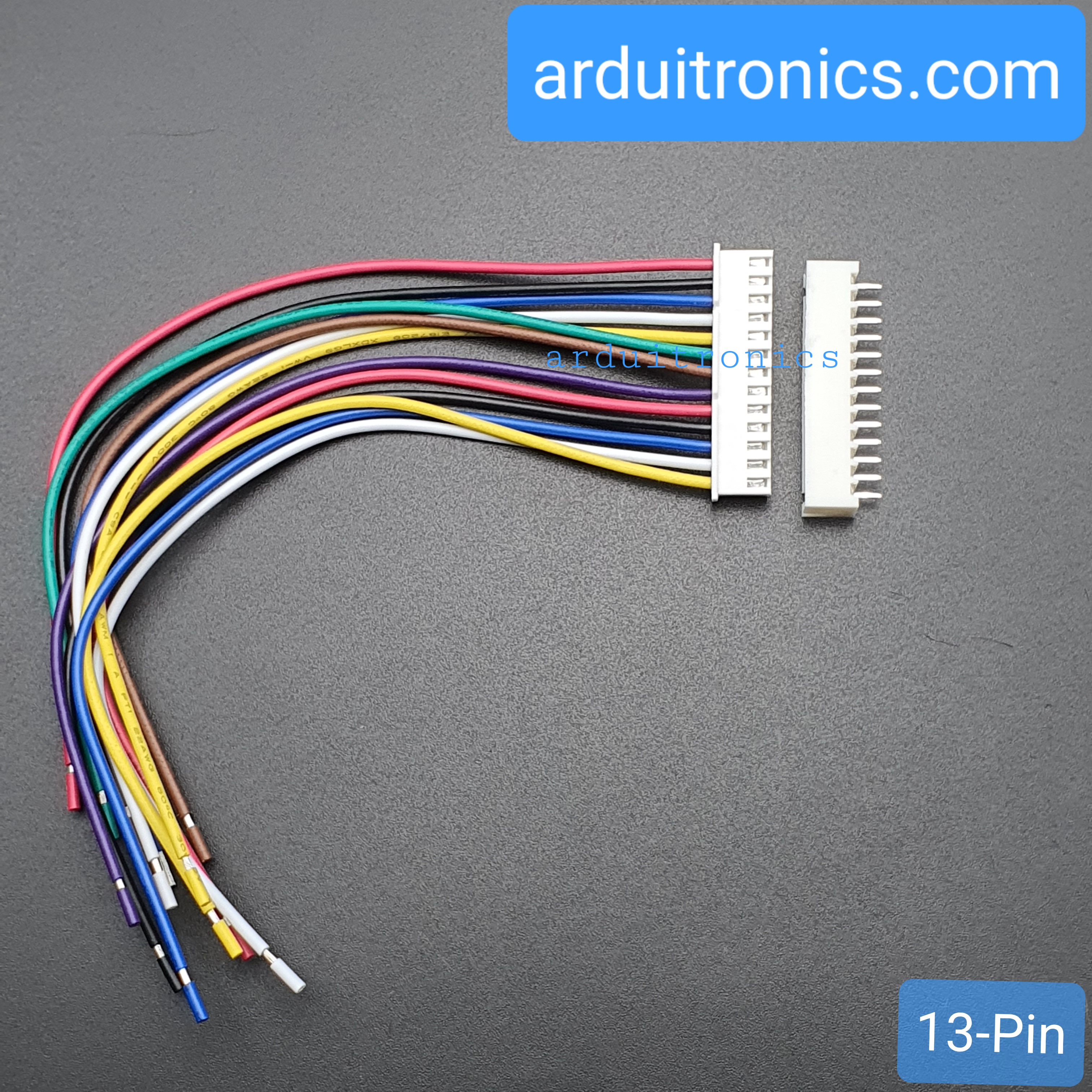 สาย XH2.54 Male Head 13P with Wire + Straight Pin Terminal