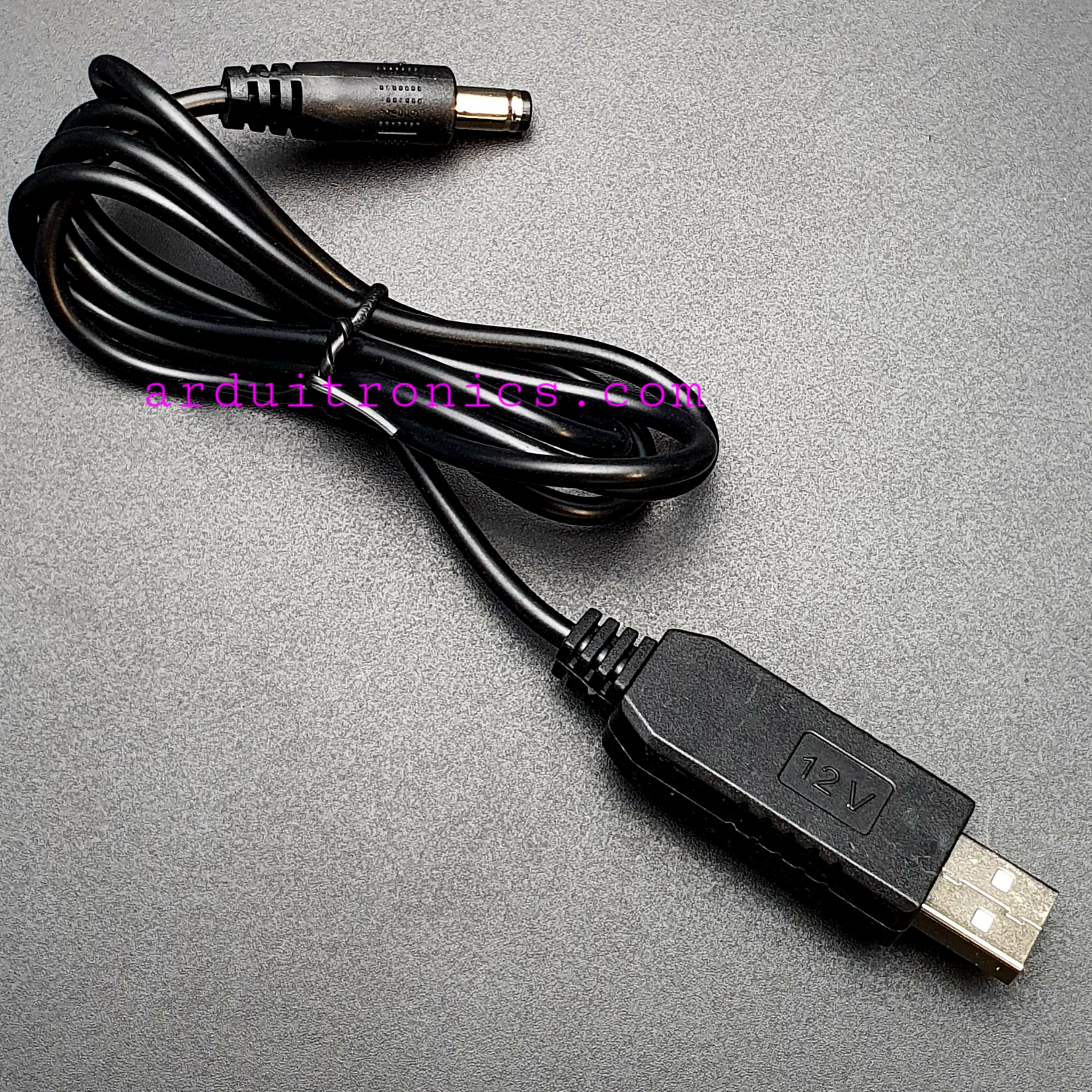 สายชาร์จ USB to 5.5x2.1mm DC 12V Charger ยาว 1 เมตร