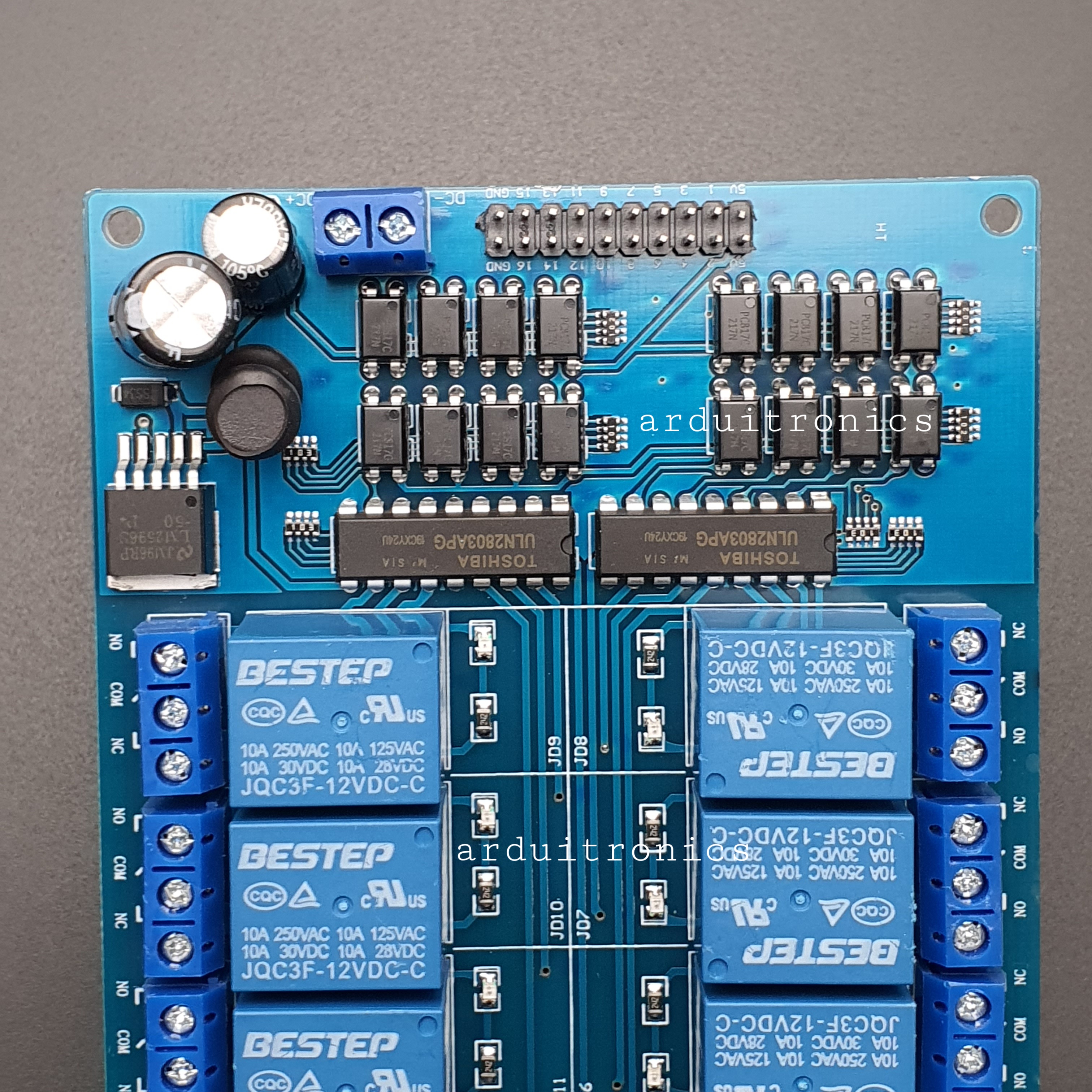 16 Channel Relay รีเลย์ 16 ช่อง (12V) High Level Trigger - หัวรีเลย์ยี่ห้อ BESTEP