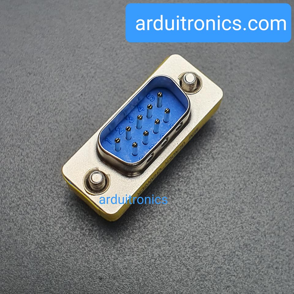 RS232 9 Pin Com Port DB9 Adapter Head Male To Male (DB9 เฉพาะหัว ตัวผู้ - ตัวผู้) จำนวน 1 หัว