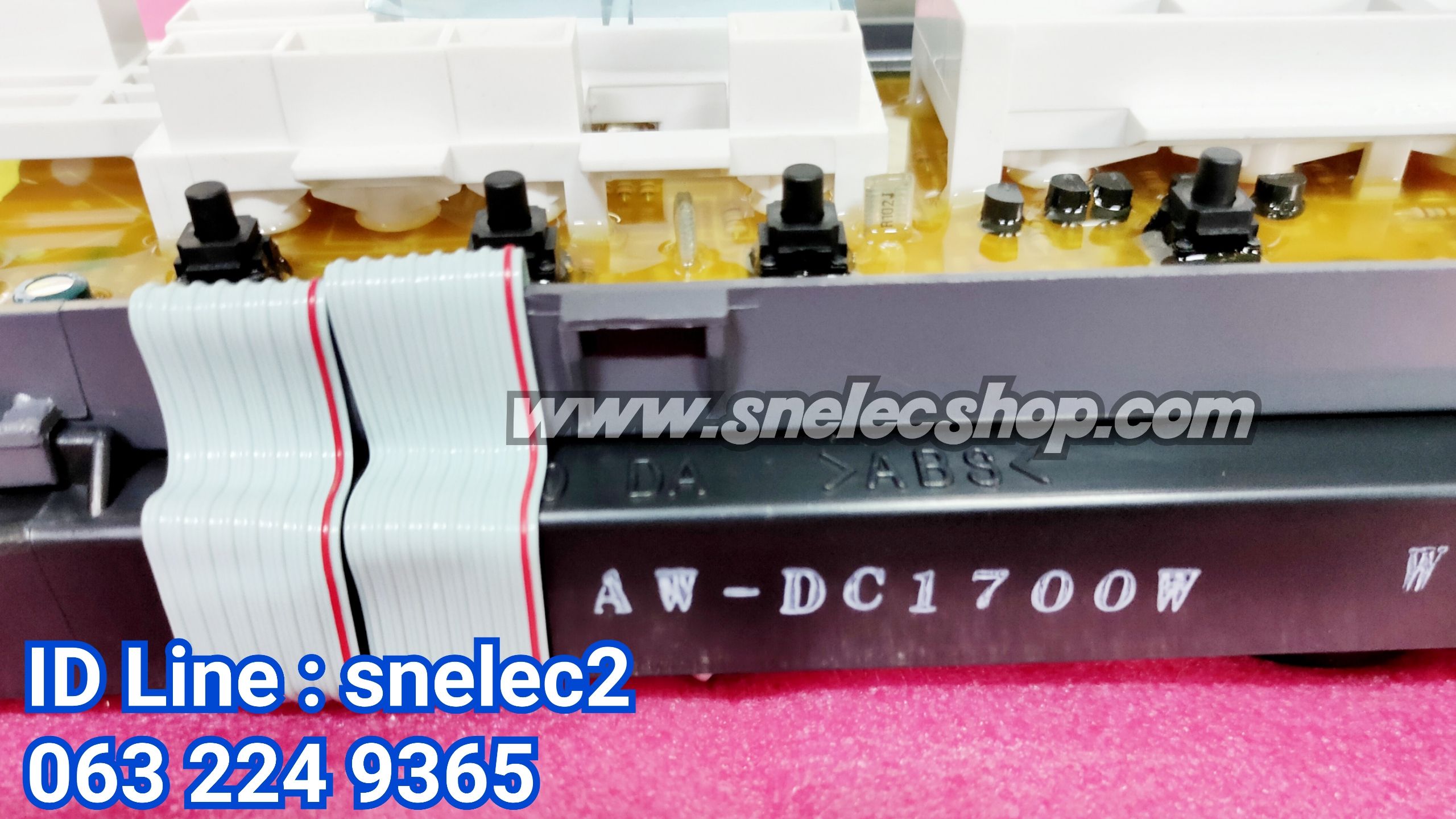 บอร์ดเครื่องซักผ้า TOSHIBA รุ่น AW-DC1300WT , AW-DC1500WT, AW-DC1700WT พาร์ทบริษัท 42T68280 , 42T68281, 42T68282