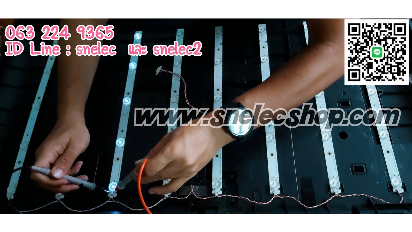 TCL : หลอด LED รุ่น 40B2630 ชุด 8 เส้น / เส้นละ 5ดวง ดวงละ 2.5-3V