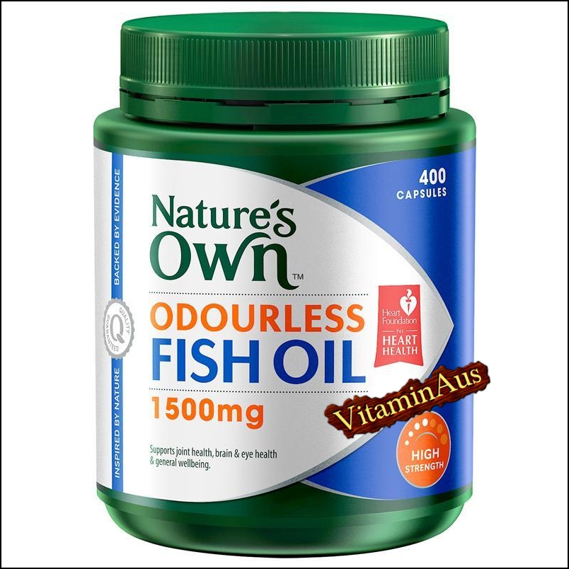 Odourless High Strength Fish Oil 1500mg 400 Capsules