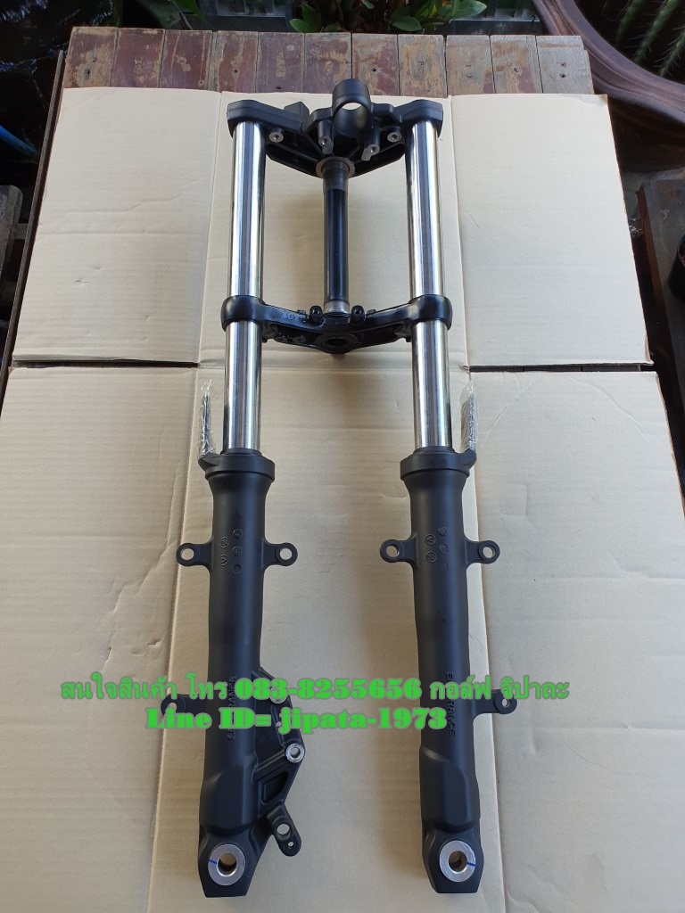 (Z300) ชุดโช้คอัพหน้าและแผงคอ บน ล่าง Kawasaki Z300 แท้