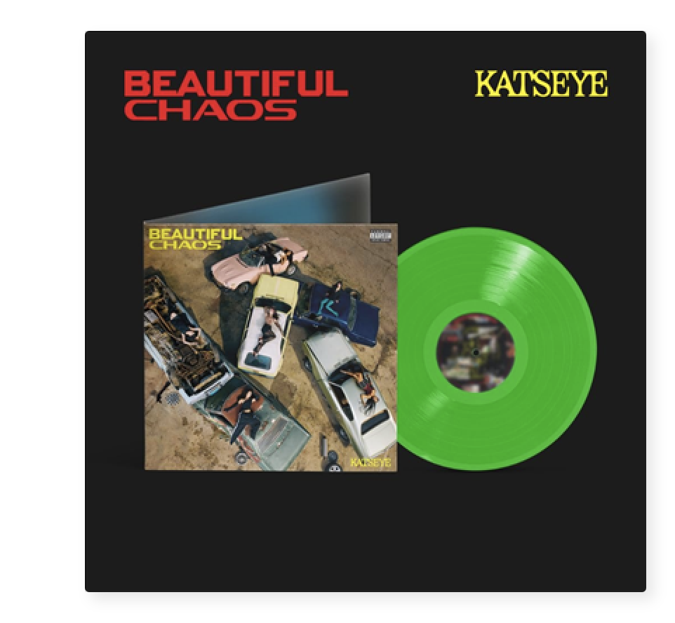 KATSEYE - Beautiful Chaos (EP)(Ltd)(Neon Lime Gatefold Colored LP) แผ่นเสียง - ส่งเครืองบิน.