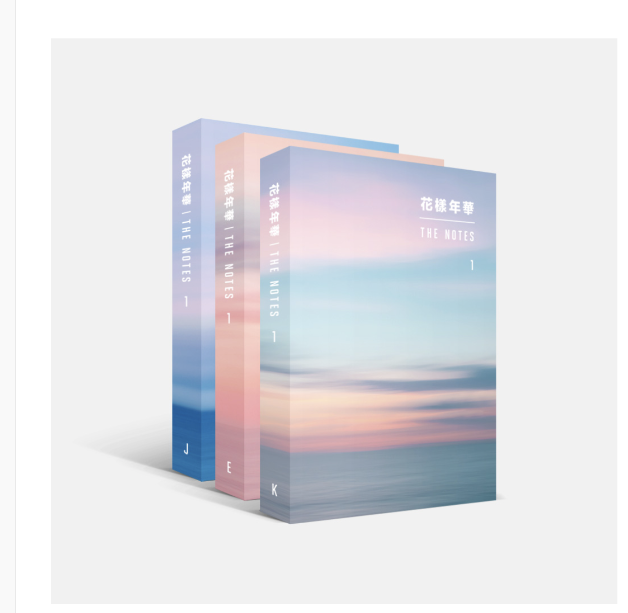 BTS - 花樣年華 THE NOTES 1 แบบ set (K/E/J)