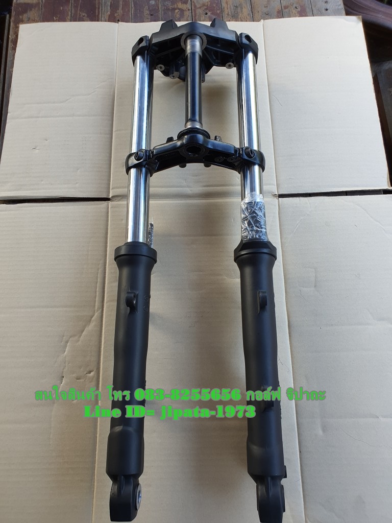 (Z300) ชุดโช้คอัพหน้าและแผงคอ บน ล่าง Kawasaki Z300 แท้