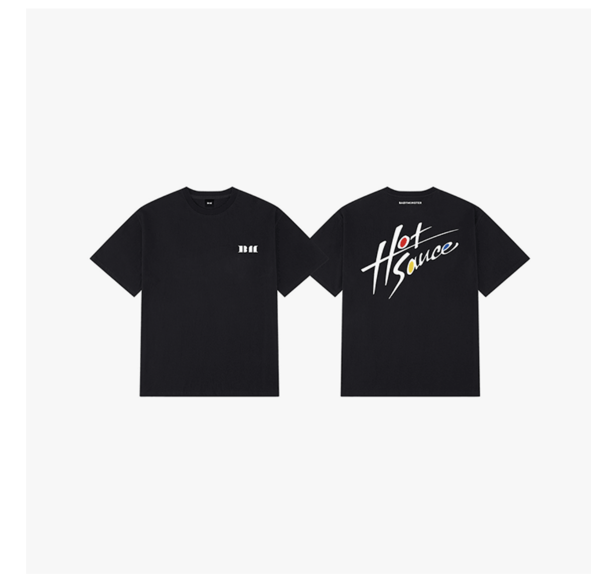 BABYMONSTER -[HOTSAUCE] BABYMONSTER - BABYMONSTER LOGO T-SHIRT_BLACK ระบุ size