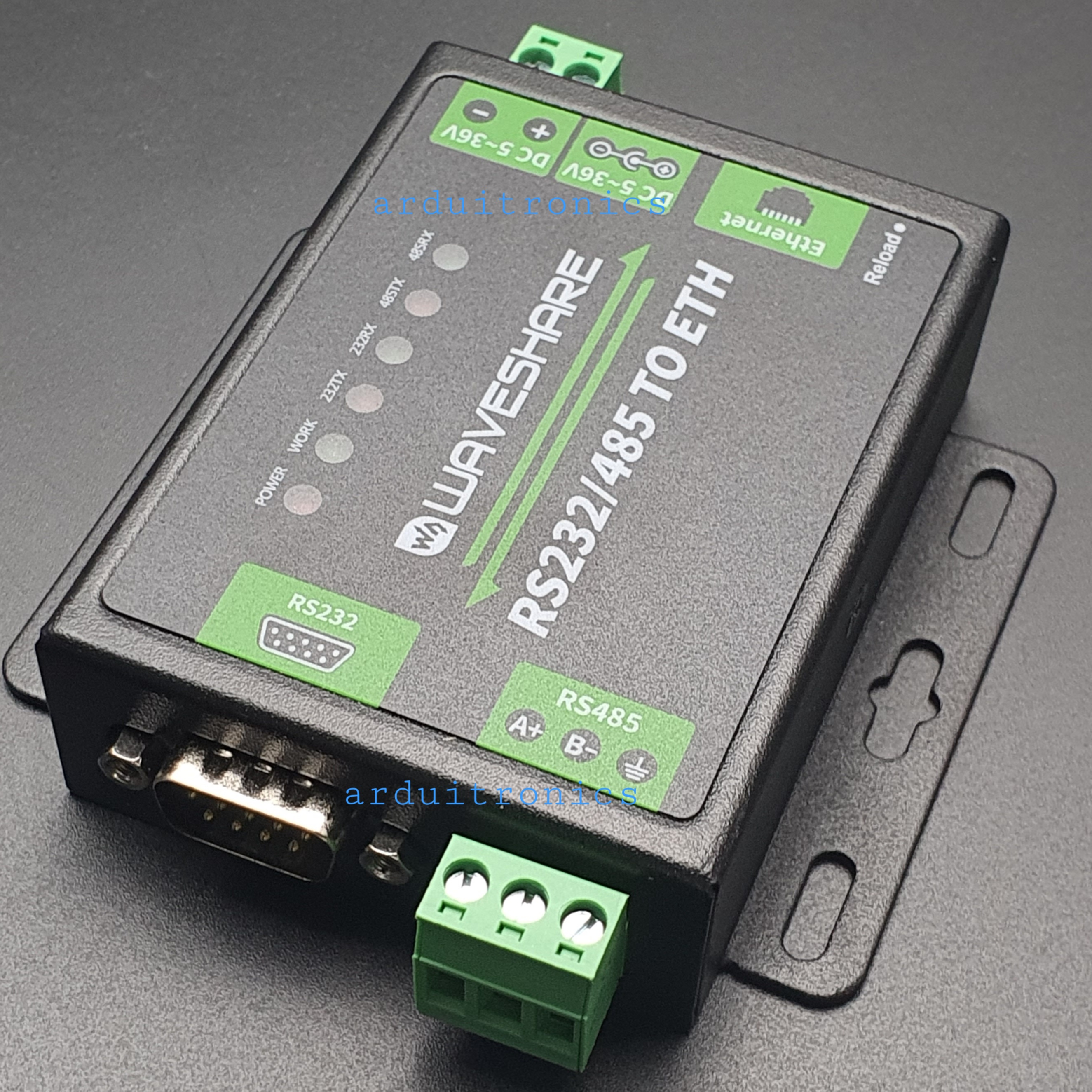 Industrial RS232/RS485 to Ethernet Converter (ของแท้จาก Waveshare)