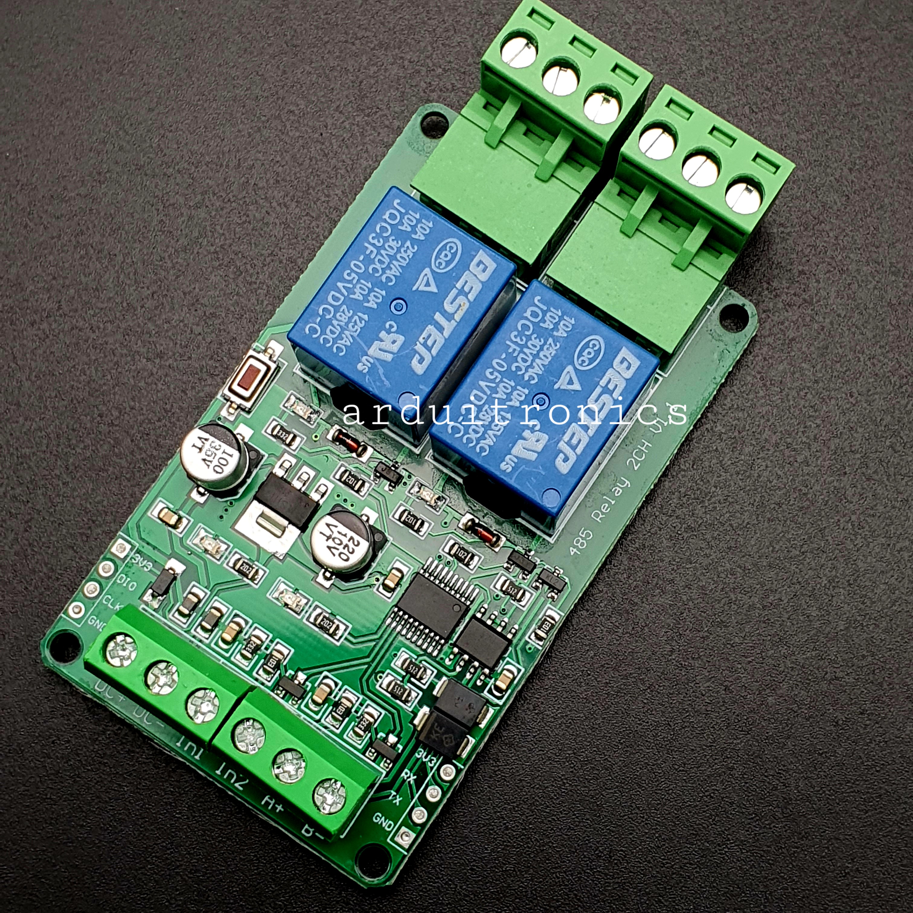 Modbus - RTU 2 Channel Relay Module RS485/TTL (5V)