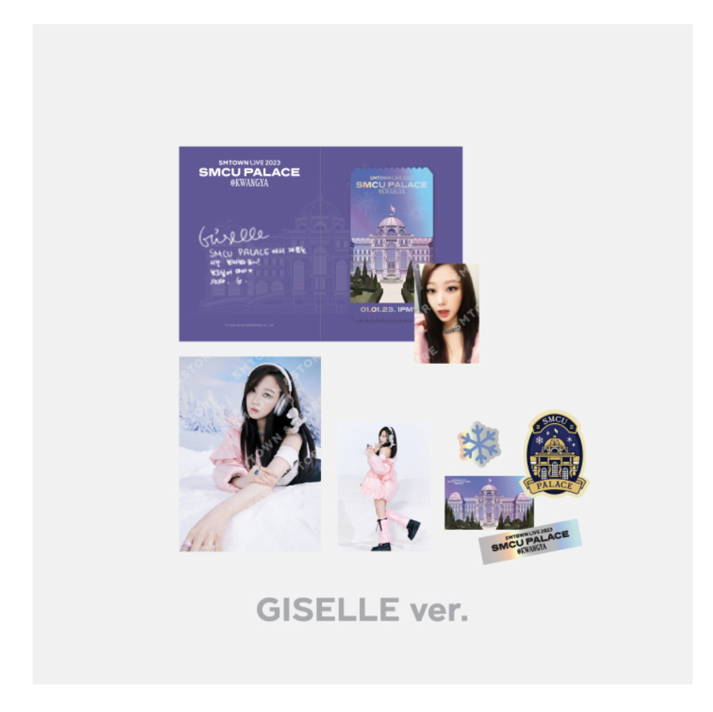 aespa - SMTOWN LIVE 2023 : SMCU PALACE @ KWANGYA OFFICIAL MD -Special AR Ticket Set แบบ Giselle
