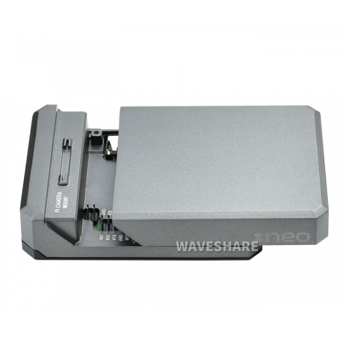 Argon NEO: A Slim Aluminum Case for Raspberry Pi 4, Passive Cooling (ของแท้จาก Waveshare)